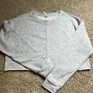 Alo Yoga Distress Crop Crewneck